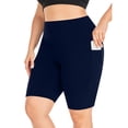 thumbnail image 2 of Wlynlyn Plus Size Biker Shorts for Women High Waisted Compression Yoga Tights Quick Dry Workout Shorts, 2 of 6