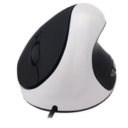 Czzoypi Ergonomic Vertical Mouse, Wired USB Vertical Mouse with 3 DPI Modes & 6 Buttons, Right Hand Ergonomic Computer Mouse for Office Work Gaming Comfort, White