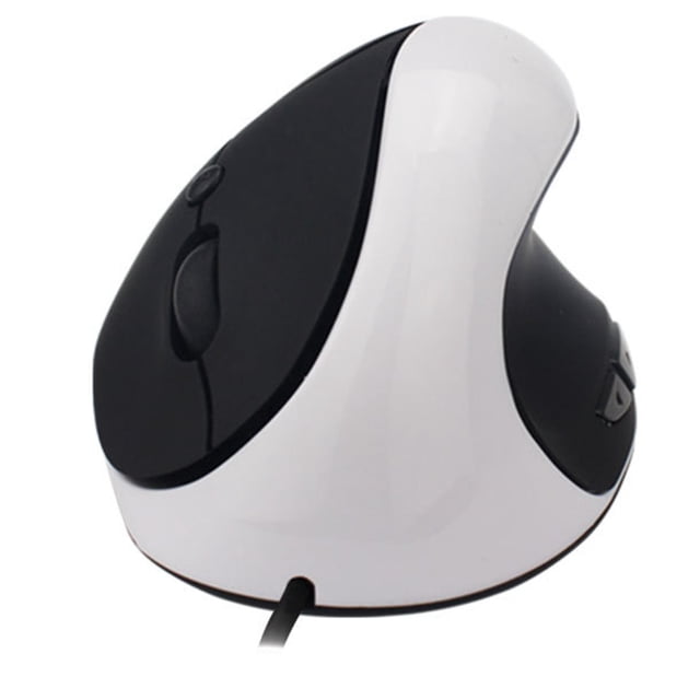 Czzoypi Ergonomic Vertical Mouse, Wired USB Vertical Mouse with 3 DPI Modes & 6 Buttons, Right Hand Ergonomic Computer Mouse for Office Work Gaming Comfort, White