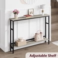 thumbnail image 4 of Ourlova 5.9" Narrow Sofa Table, 2 Tier Skinny Console Table with Adjustable Shelf, Slim Behind Couch Table, 4 of 7