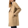 thumbnail image 3 of INSPIRE CHIC Manteau Mi-Long pour Femme à Double Boutonnage, Raglan, à Revers, à Manches Longues, 3 of 6