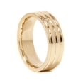 thumbnail image 2 of High Polished Mens Wedding Ring Solid 10K Yellow Gold, 2 of 4