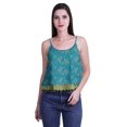 thumbnail image 4 of Moomaya Camisole Courte à Bretelles Spaghetti Imprimée pour Femmes, Hauts d'Été, 4 of 5
