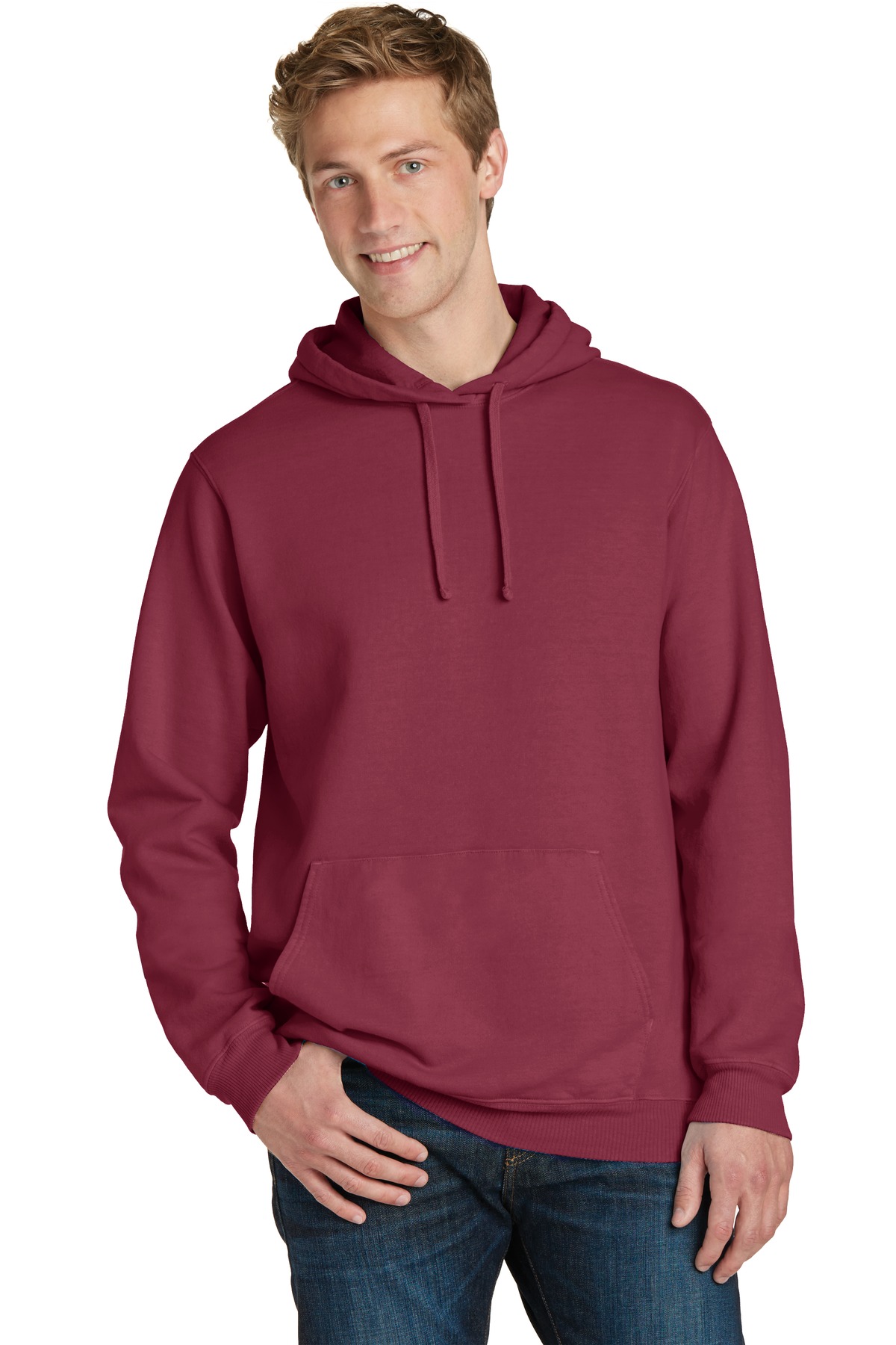 Essential PigmentDyed Pullover Hooded Sweatshirt