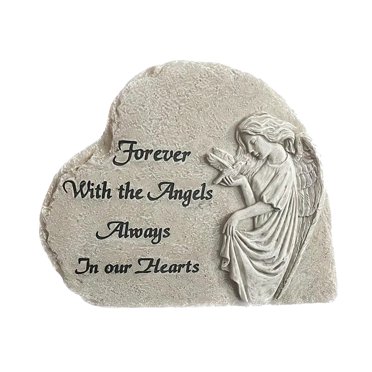 Maytalsory Angel Figurine Ornament Waterproof Pet Memorial Decor stone is made Patio Garden for