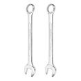 thumbnail image 1 of 2 Pcs Clé Combinée 21 mm Métrique Boîte 12 Points et Embout Ouvert Acier Plaqué Zinc, 1 of 7
