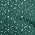 thumbnail image 1 of oneOone Tissu Polyester Lycra Vert Sarcelle Foncé Floraux Matériel de Robe Tissu Imprimé Tissu au Mètre 56 Pouces de Large, 1 of 4