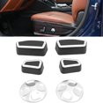 thumbnail image 2 of 6 Pcs/Ensemble Bouton de Réglage de Siège en ABS Chrome pour Alfa Romeo Giulia 2017, 2 of 8