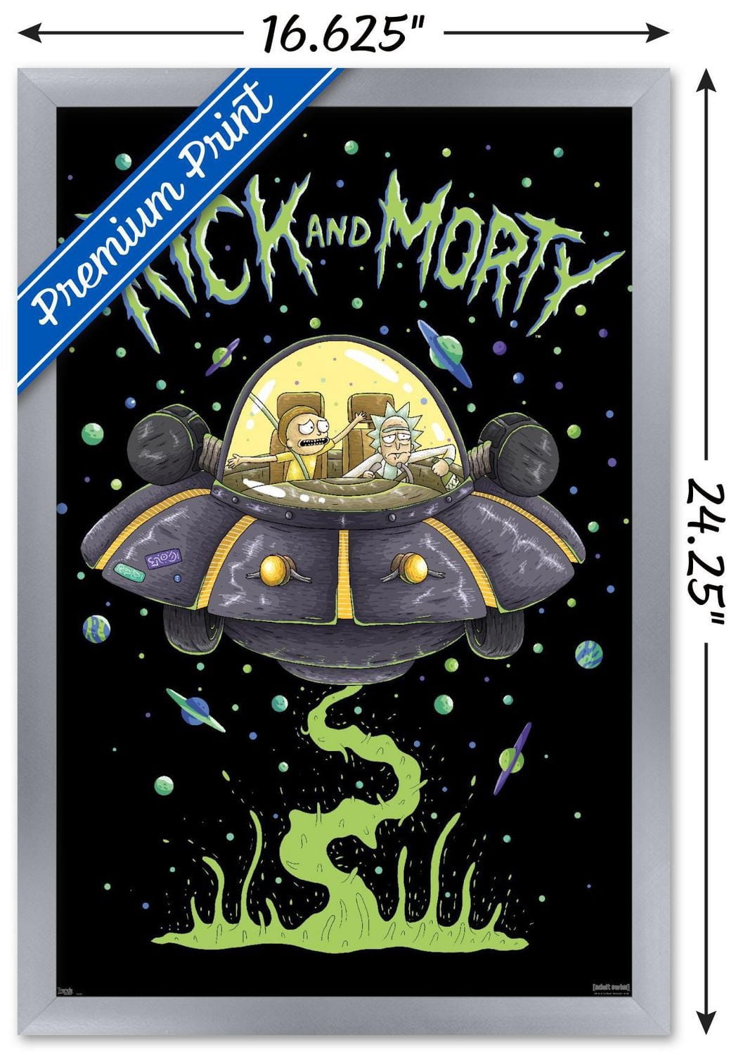Rick And Morty - Ship Wall Poster, 22.375" x 34"