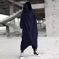 thumbnail image 1 of HUITKMM Men's Hoodies Men's Solid Color Personality Dark Style Full Body Zipper Long Hooded Sweater Jacket, 1 of 8