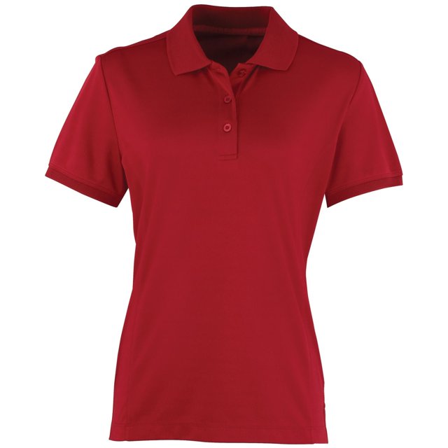 Premier Womens Coolchecker Short Sleeve Pique Polo T-Shirt