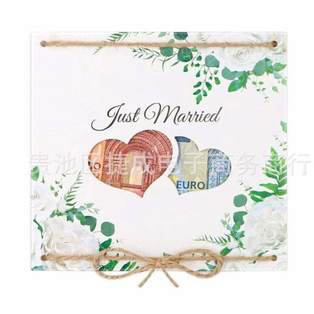 Baohd Wedding gift paper card, love tree wallet with envelope included