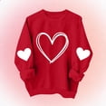 thumbnail image 3 of Wo-Fusoul Chandail à Capuchon de la Saint-Valentin pour Enfants, Manches Longues Doublé en Molleton Coupe Ample Décontracté à Imprimé Col Rond, pour Garçons et Filles de 1 à 13 Ans, 3 of 5