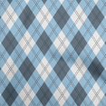thumbnail image 1 of oneOone Rayon Teal Blue Fabric Check Craft Projects Decor Fabric Printed By The Yard 56 Inch Wide, 1 of 4