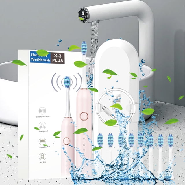 Toothbrush Toothbrush With 8 Brush Heads 6 Cleaning Modes Upgraded Toothbrush Longer Life Faster Chargin