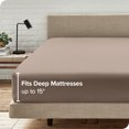 thumbnail image 4 of Bare Home 2-Pack Fitted Sheets - Premium 1800 Collection - Ultra-soft - Deep Pocket - King, Taupe, 4 of 7