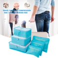 thumbnail image 3 of 6 Set Packing Cubes With Shoe Bag - Carry On Luggage Travel Packing Organizers Housekepping Storage Bags, 3 of 4
