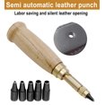 thumbnail image 3 of Leather Hole Punch for Belts Automatic Belts Mute Screw Rotary Hole Punch Steel Belt Hole Leather Tools Leather Punch Tool for Belts Leather Hole Punch Tool Leather Belt Hole Punch, 3 of 9