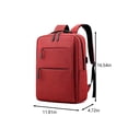thumbnail image 3 of RXIRUCGD Business Laptop Backpack, 16.5 Inch Travel Laptop Bag Rucksack with USB Charging Port, Water-Resistant Bag Daypack for Work Anti-Theft College Computer Men Women Backpack, Wine, 3 of 6