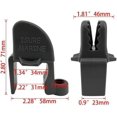 thumbnail image 4 of 4 Pcs Boat Fender Clips， Boat Quick Adjust Pontoon Boat Square Rail Fender Cleats/Clips/Hanger for Bumpers Black, 4 of 5