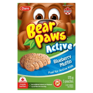 Biscuits tendres au Pattes d’ours Actifs Muffin aux bleuets, 175g (5 Sachets)