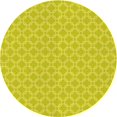 thumbnail image 1 of Ahgly Company Tapis Rond Lavable en Machine Intérieur Transitionnel Jaune Canari, 5 Pieds Rond, 1 of 7