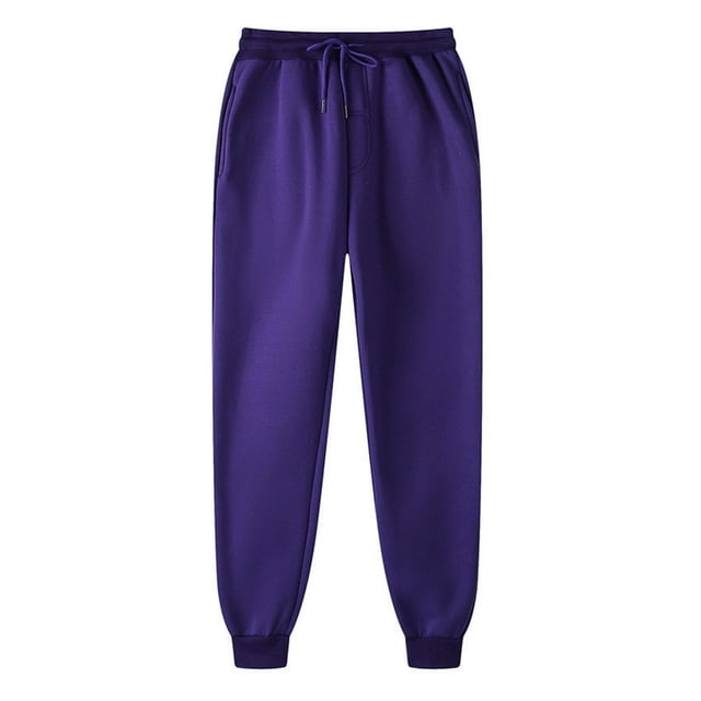Men‘s Casual Joggers Cotton Sweatpants Workout Athletic Pants with Pockets Drawstring Gym Running Pants