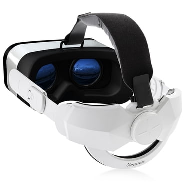 DEBGFS Courroie de Tête pour Casque VR Oculus Quest 2 de Remplacement pour Serre-Tête Elite Soutien Amélioré et Réduction de la Pression sur la Tête Bande Ajustable avec Coussinet Conception à Poids Équilibré, Blanc, Aucun