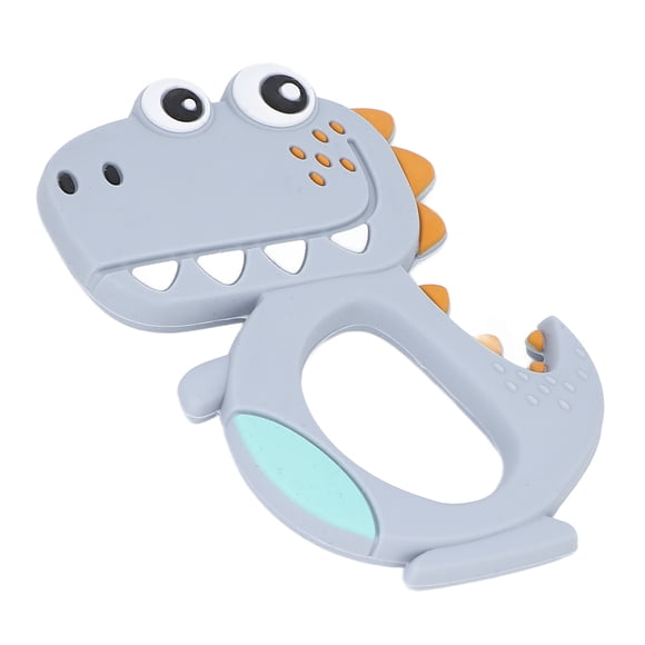 QIILU Baby Teething Toys,Baby Teething Toys Easy To Hold Dinosaur Safe Silicone Toy For Infants And Toddlers,Silicone Baby Teething Toys