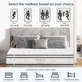 thumbnail image 2 of Kosynda 10 Inch Full Size Mattress, Cooling Gel Memory Foam Mattress in a Box, Medium Firm Hybrid Mattress Pain Relief & Enhanced Support, White, 2 of 13