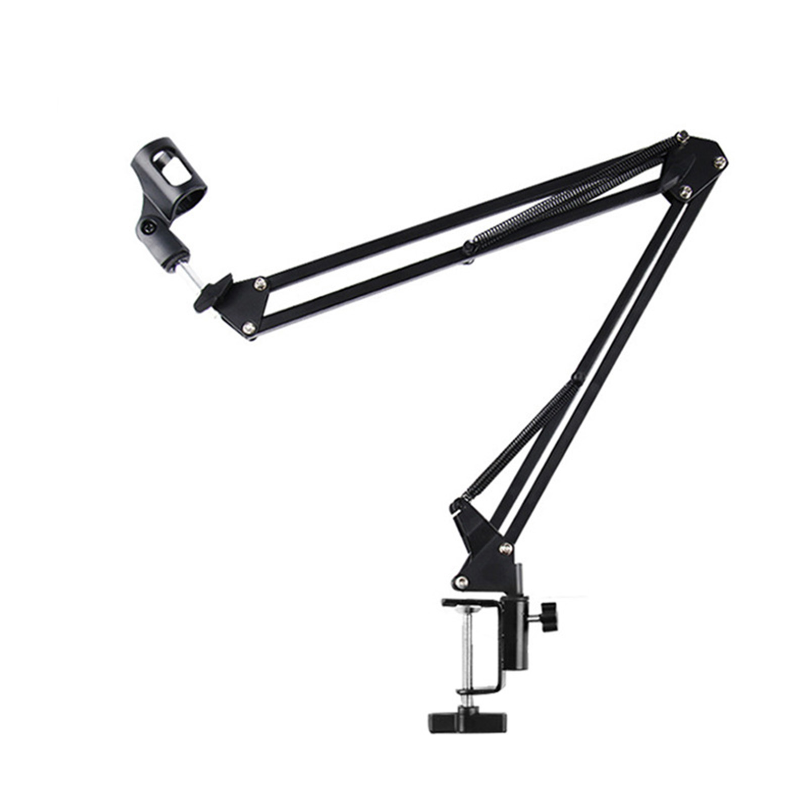 Desktop Mic Boom Arm, Desk Mounted Mic Boom Stand Metal for Recording Studio