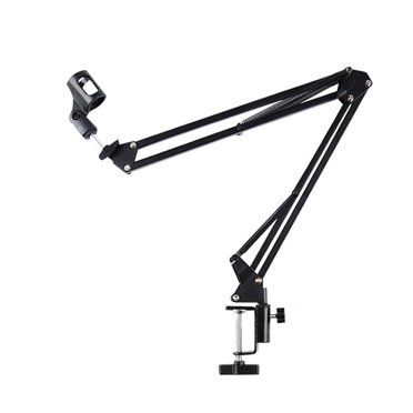 Desktop Mic Boom Arm, Desk Mounted Mic Boom Stand Metal  for Recording Studio