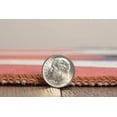 thumbnail image 3 of Tapis d'extérieur lavable Jupiter orange & rose 5 pi x7 pi, 3 of 9