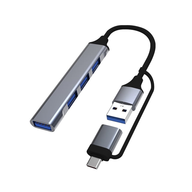 2 IN 1 HUB Universal Compact Mini Docking Station PD High Speed USB Hub for Computer Accessories ,Easy to Use