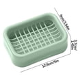 thumbnail image 2 of UsRHHA Double-Layer Soap Box with Drainage Tray, Household Bathroom Soap Holder Storage Rack, Ventilated Soap Dish Container, 2 of 2
