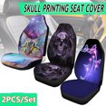thumbnail image 1 of 1/2PCS Universal Car Seat Covers Printing Front Seat Cover Protector Cushion, 1 of 2
