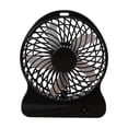 thumbnail image 2 of Small Desk Fan, Portable Electric Table Desktop Air Circulator Fans, Desktop USB Charging Fan Three Speed Adjustment Small Fan Silent Fan Portable Small Table Fan Suitable For Office And Bedroom, 2 of 6