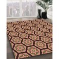 thumbnail image 3 of Ahgly Company Machine Washable Indoor Square Transitional Bronze Brown Area Rugs, 6' Square, 3 of 7