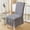 Gris, variante sur Housse Extensible pour Chaise de Salle à Manger, Protecteur de Siège en Polyester Amovible et Lavable, Convient aux Chaises de 21.6x19.6 à 16.5x14.9 Pouces, pour la Maison, la Cuisine et le Bureau