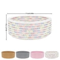 thumbnail image 3 of Woven Baskets for Storage, Furenl Small Woven Basket Micro Oval Shallow Storage Basket Mini Cotton Rope Empty Decorative Basket Boho Small Storage Basket for Nursery Kids Baby Dog Toy Gift, 3 of 9