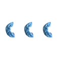 thumbnail image 1 of relayinert Lot de 2 Housses de Patins à Glace Élastiques Protège-Chaussures à Roulettes Unisexe Réutilisables Lavables Portatives Protection de Patinage Fournitures Bleu Clair 3Ensemble, 1 of 6