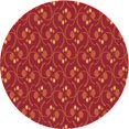 thumbnail image 1 of Ahgly Company Tapis d'Intérieur Ronds Transitionnels Lavables à la Machine Orange Rouge Orange, 6 Pieds Rond, 1 of 7
