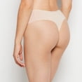 thumbnail image 3 of Cheeky Thong Panty with Logo in Cameo Rose, 3 of 5