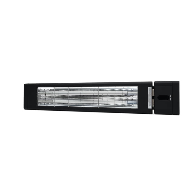 Stelpro Vivio Chauffage de Patio Infrarouge, Usage Extérieur et Intérieur, Résistant à l'Eau IP65, Télécommande, Lampe à Filament de Carbone, Construction en Aluminium Durable, Fini Noir (3000 W)