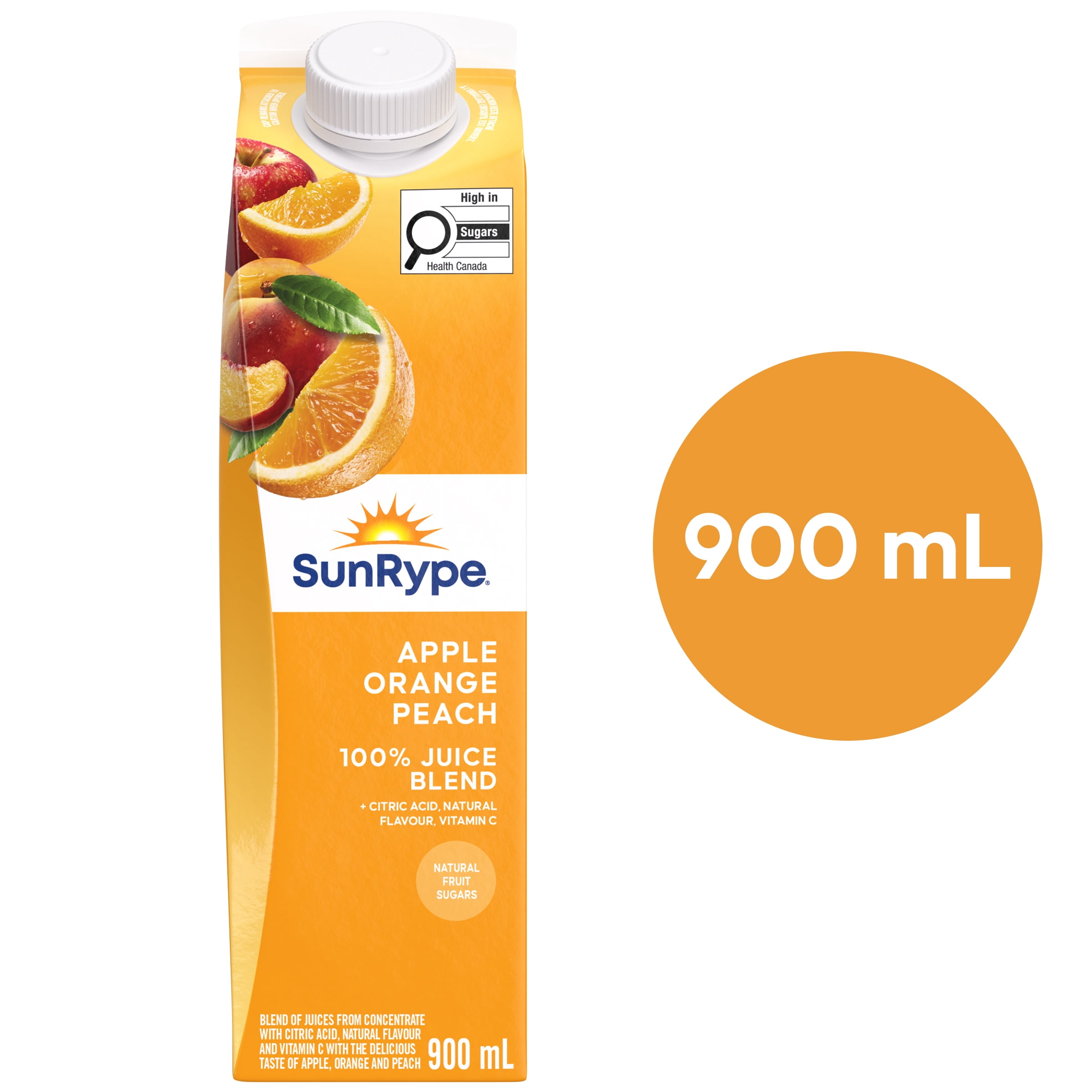 SunRype Apple Orange Peach Juice 900 ml