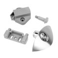 thumbnail image 1 of Gorgeri Handle Lock, Half-Moon Push Button Latch Furniture Handle  Cupboard Cabinet Door Lock, 1 of 8