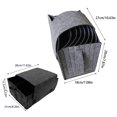 thumbnail image 3 of Oleegame 2PC RV Dining Tray Rack Camping Cutlery Storage 8 Dining Trays Or 6 Cups Bags With Cup Holders RV Glass Tray Cabinet Glass Cup Cutlery Storage Kitchen Tools (dining Tray Rack) Gray, 3 of 9
