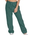 thumbnail image 2 of Timegard Womens Sweatpants Jogger Pants Elastic Waist Solid Color Trousers with Pockets Workout Pants, 2 of 7