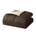 thumbnail image 3 of Nestl Reversible Comforter Set, King/Cal King Comforter Set, Chocolate Brown/Cream, 3 of 6