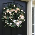 thumbnail image 2 of POINTERTECK Spring Peony Wreath Simulation Spring Wreath Flower Door Wall Hanging Home Decoration Mother‘s Day Easter Gate Fence Decoration Wreath Spring Gardening Decorations for Easter, 2 of 8